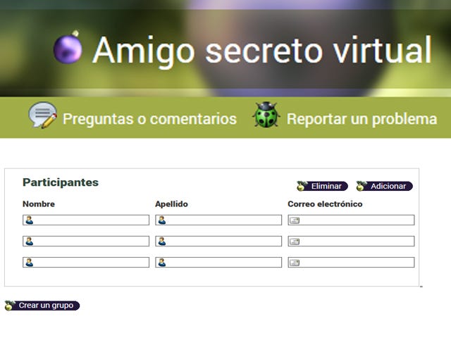 Captura pantalla / amigosecretovirtual.com