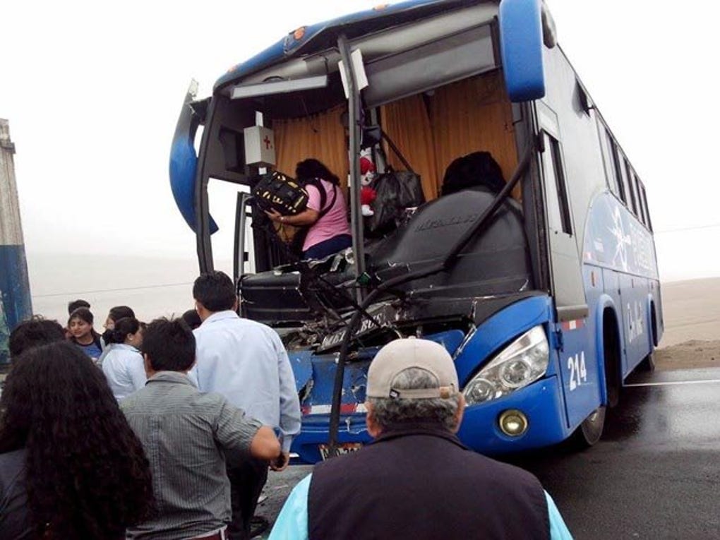 Huacho: triple choque en la Panamericana Norte deja 10 heridos