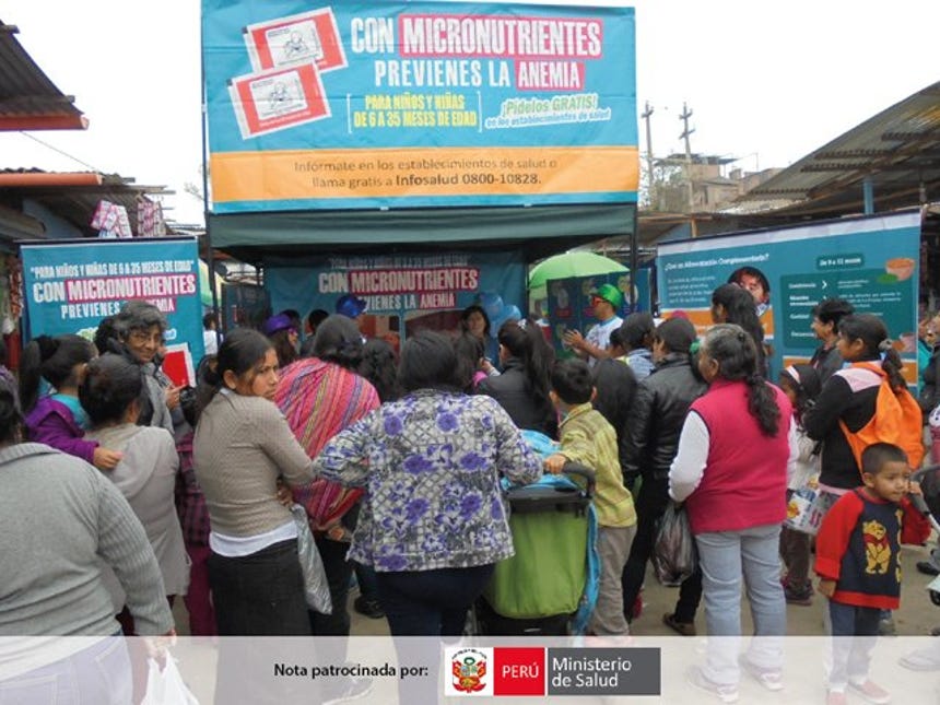 Minsa enseña a más de seis mil madres a prevenir la anemia infantil