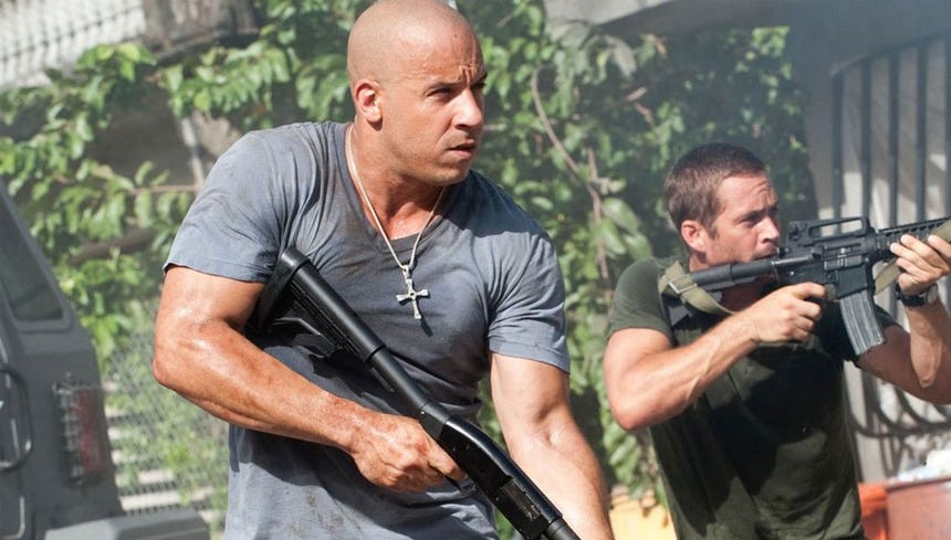 Aquí se observa a Vin Diesel en una escena del quinto film de 
