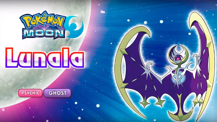 Lunala de Pokémon Moon.