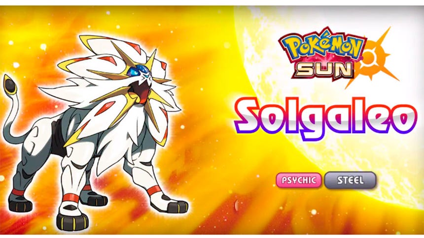 Solgaleo de Pokémon Sun.