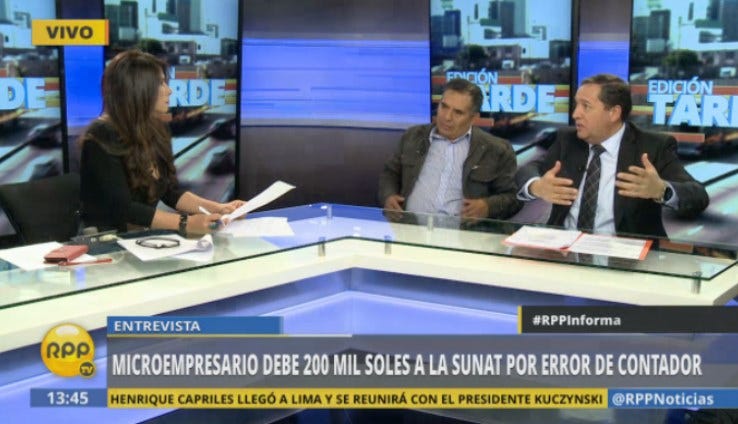 Marciano Mendoza estuvo junto a su abogado en RPP Noticias