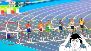 Video: Jeffrey Julmis sufrió una caída en los 110 metros con vallas