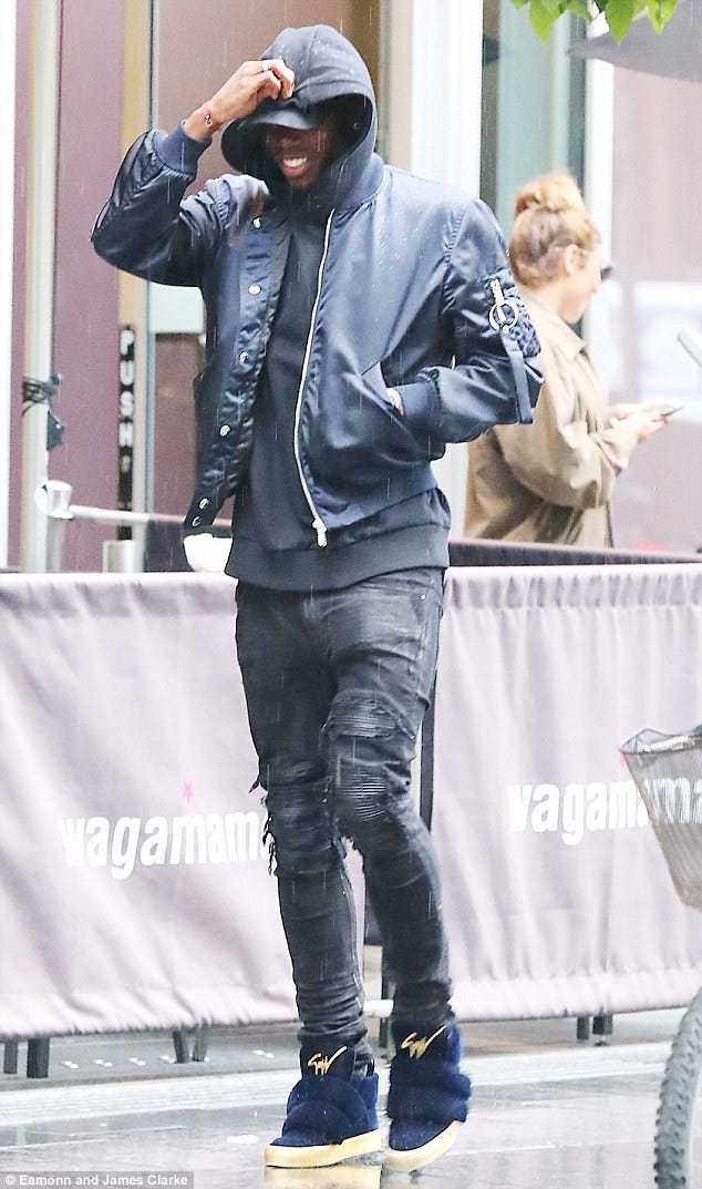 Paul Pogba y Chantel Jeffries.