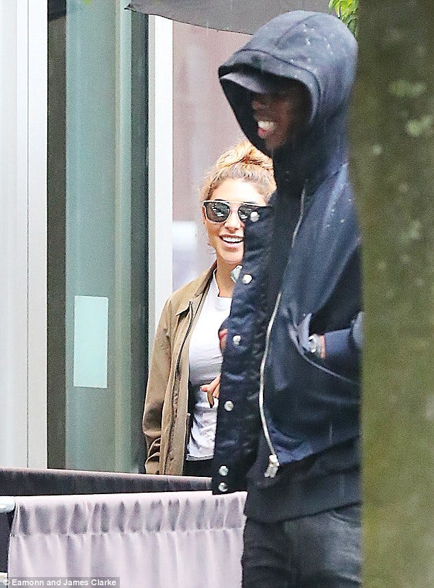Paul Pogba y Chantel Jeffries.