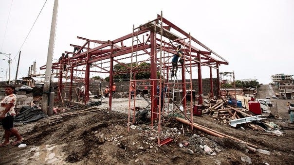 Un sismo de 7,8 grados sacudió en abril pasado la zona norte de Ecuador.