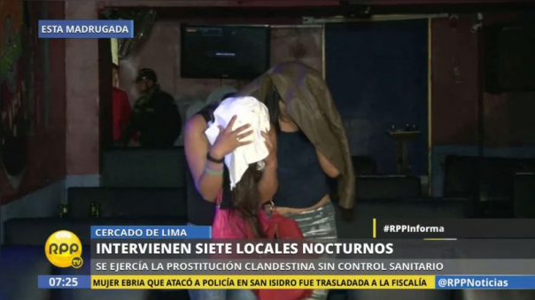 Las mujeres, que en todo momento evitaron identificarse, fueron trasladadas a la comisaría del sector.