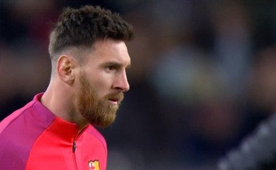 Lionel Messi se pintó el cabello de rubio en agosto, tras terminar la Copa América Centenario.