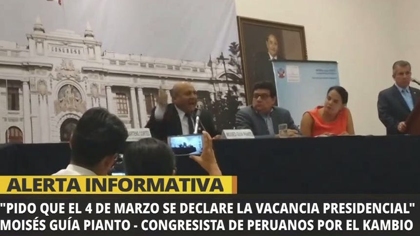Video | Congresista de PpK pidió la vacancia presidencial y luego se ...