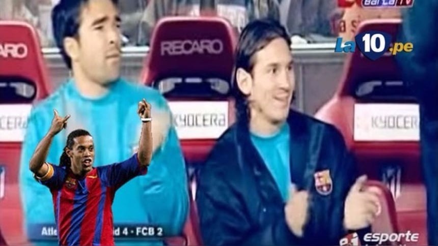 Messi no escatimó elogios por Ronaldinho.
