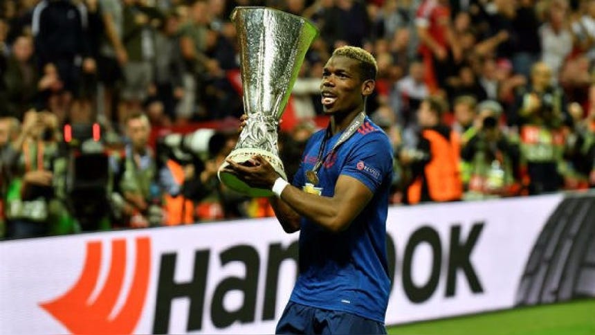 Paul Pogba salió campeón de la Europa League 2016-17 con Manchester United. 