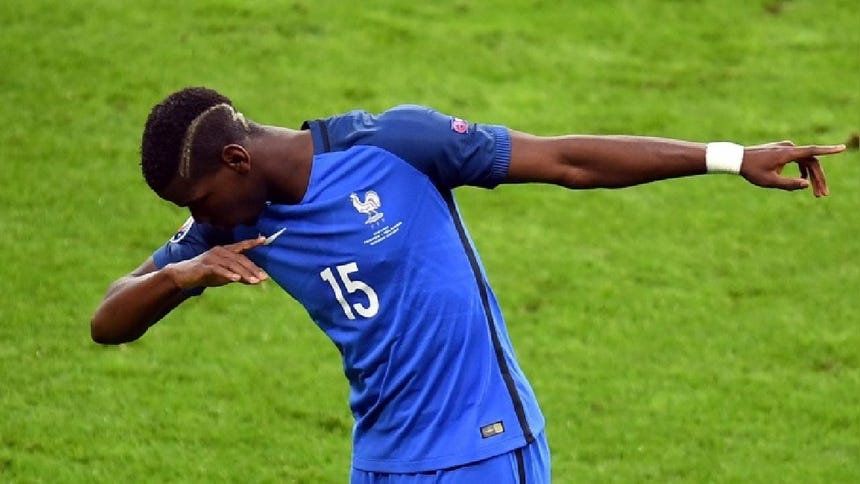 Paul Pogba lleva dos goles con Francia en las Eliminatorias europeas ante Holanda y Suecia. 