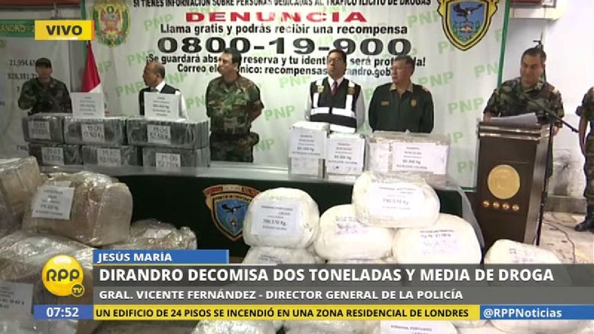 La Policía incautó dos toneladas y media de droga en los últimos 10 días