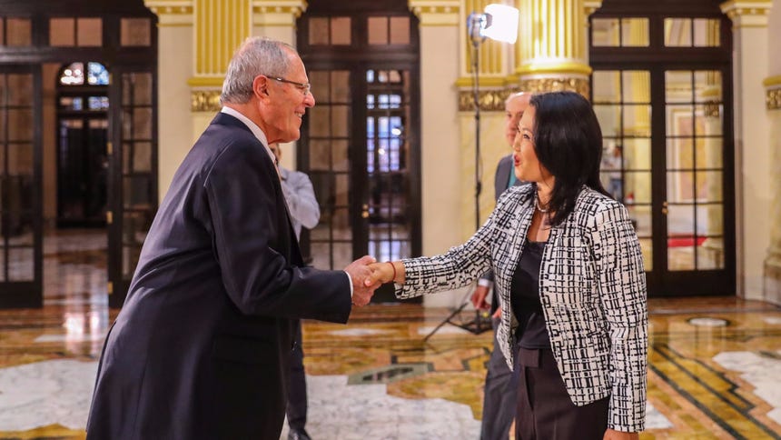 El 11 de julio de este año el presidente se reunió con a lideresa de Fuerza Popular en Palacio de Gobierno.