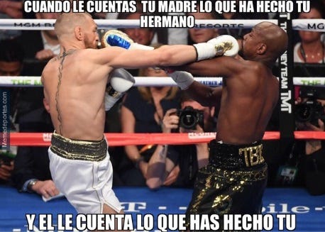 Mayweather tiene garantizada una bolsa de 100 millones de dólares por la pelea, monto que podría incrementarse hasta los 250 millones por conceptos de derechos televisivos.