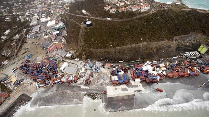 Al menos ocho muertos en la isla de San Martín por el huracán Irma