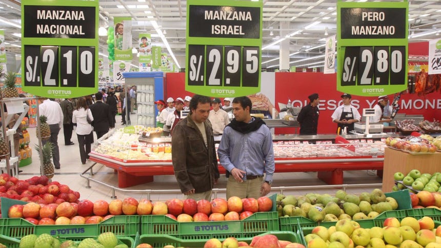 El ticket promedio de compra en los supermercados ha bajado en el último año.