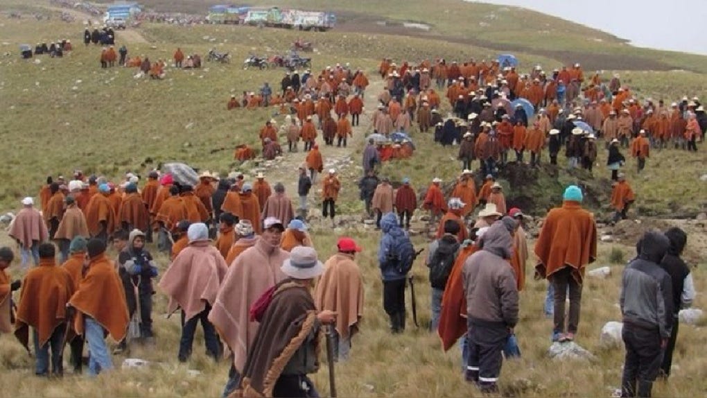 Rondaros Ronda de Huancabamba en contra de proyecto minero Río Blanco