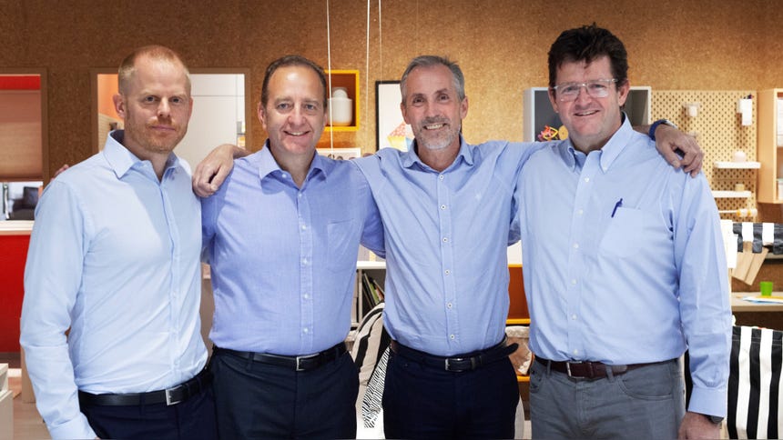 Jon Abrahamsson Ring, Enrique Gundermann,  Torbjörn Lööf y Sandro Solari, durante la firma del memorándum de entendimiento.