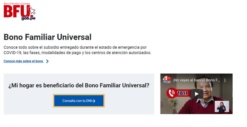 Link oficial del BFU