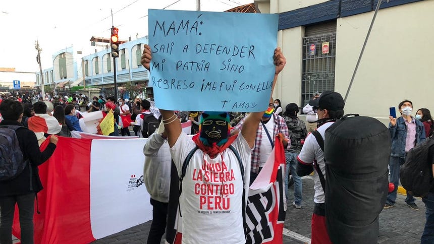 Marcha Nacional | Videos de las protestas contra Manuel Merino en las ...