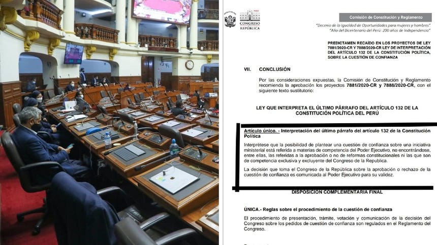 Pleno del Congreso debate el proyecto de ley que regula la cuestión de ...