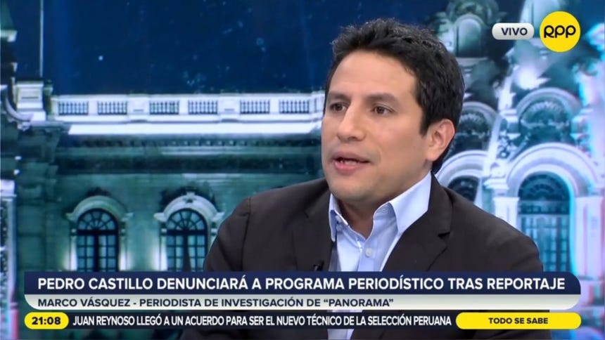 Periodista Marco Vásquez: 