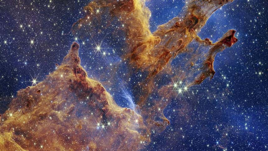 NASA: James Webb capta un detalle único en los Pilares de la Creación