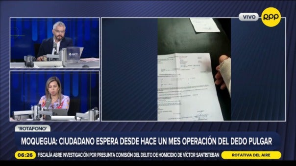 Un mes sin atención médica. 