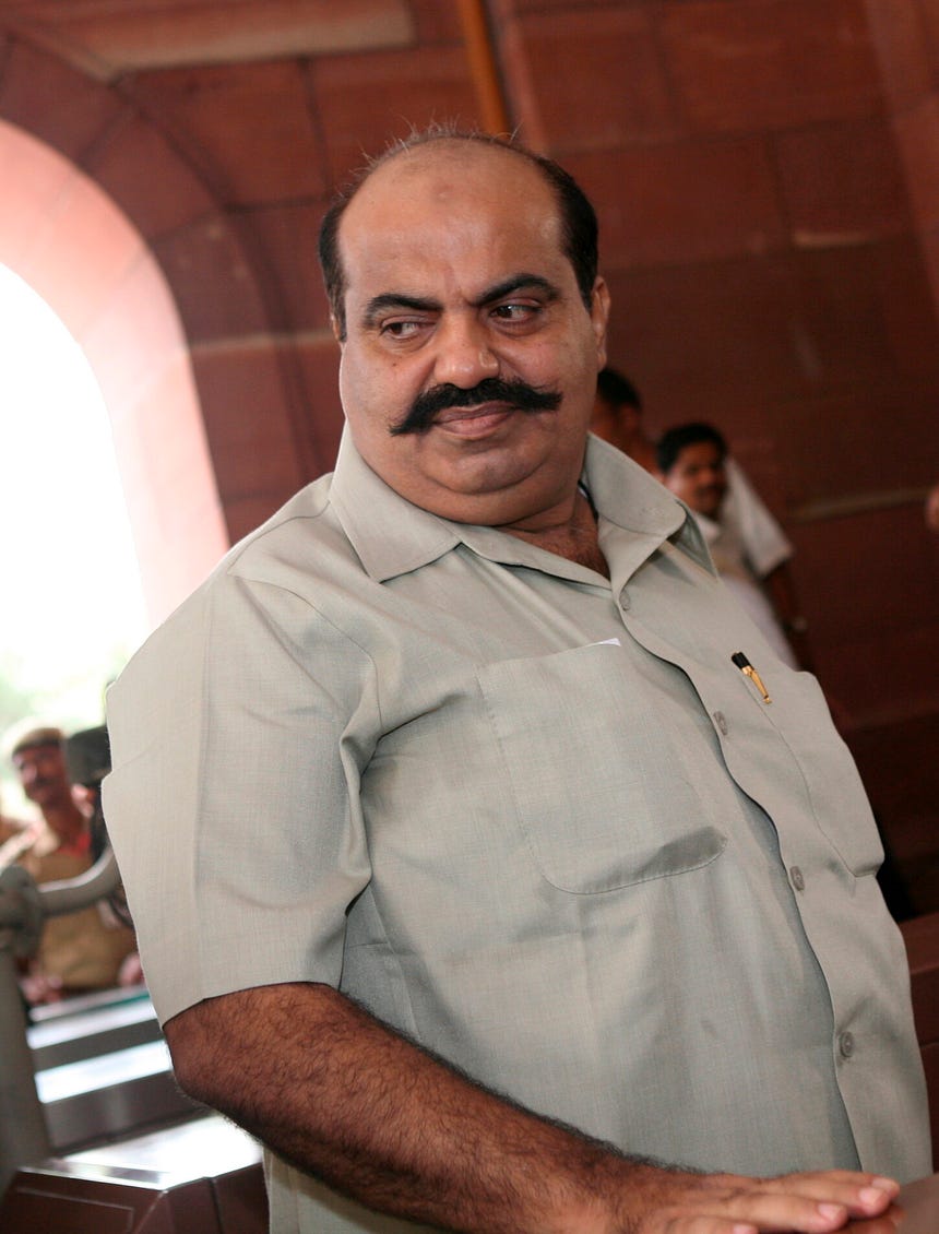 El miembro del Parlamento del Partido Samajwadi, Atiq Ahmed, en una imagen captada en julio de 2008.