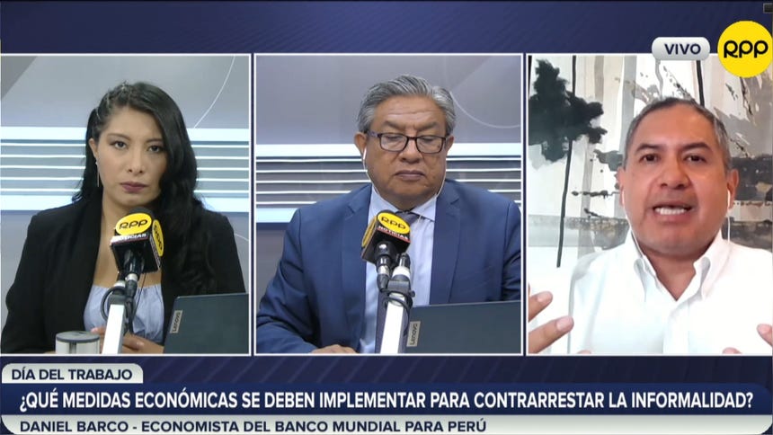Daniel Barco, economista del Banco Mundial para Perú