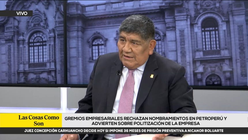 Ministro Rómulo Mucho asegura que removerán a miembros del nuevo directorio de Petroperú si no cumplen los objetivos