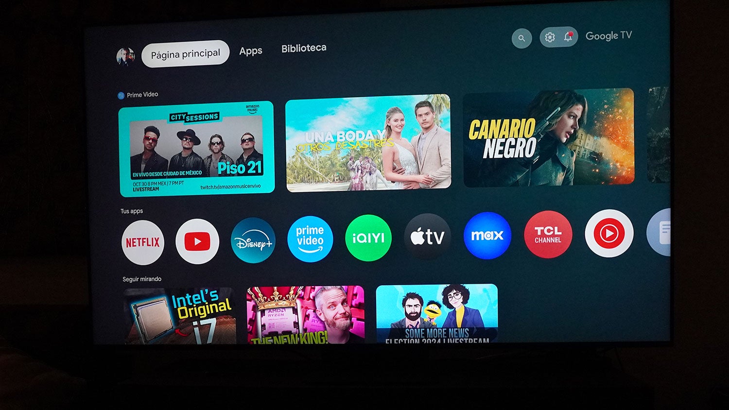 Google TV nous offre un large éventail d'options. Google TV nous offre un large éventail d'options.