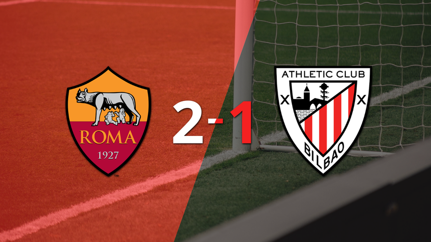 Europa League: Roma le ganó en la ida a Athletic Bilbao con gol agónico