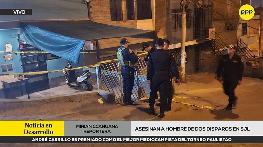 SJL: hombre fue asesinado a balazos en plena vía pública
