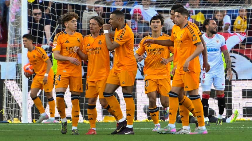 Real Madrid: Mbappé y Bellingham doblegan a un Sevilla que acabó con nueve