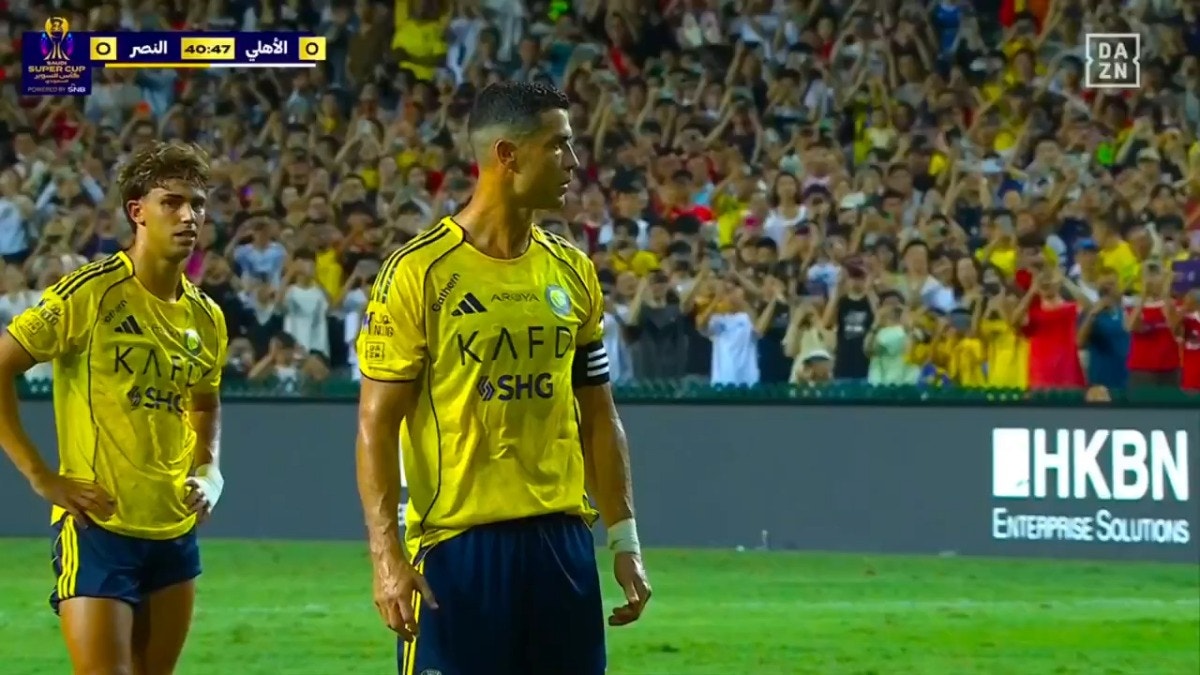 Cristiano Ronaldo anotó el 1-0 de Al Nassr ante Al Ahli