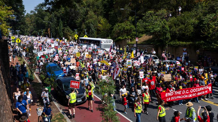 Estados Unidos: cientos de manifestantes se movilizan en Washington ...