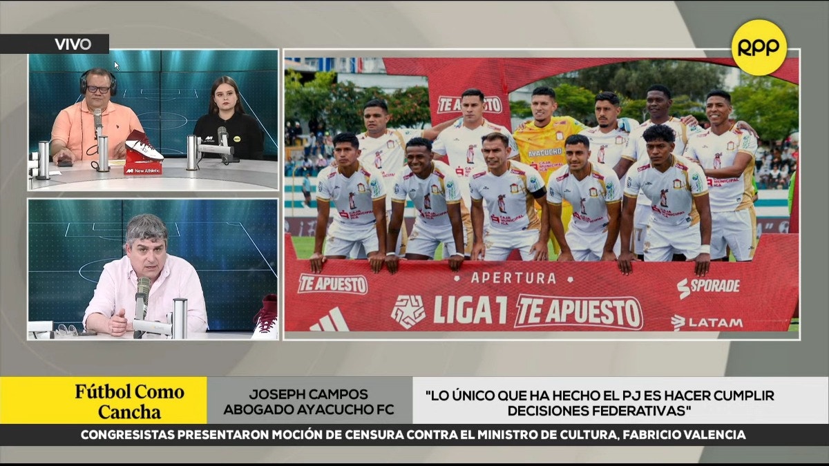La palabra de Joseph Campos, abogado de Ayacucho FC.