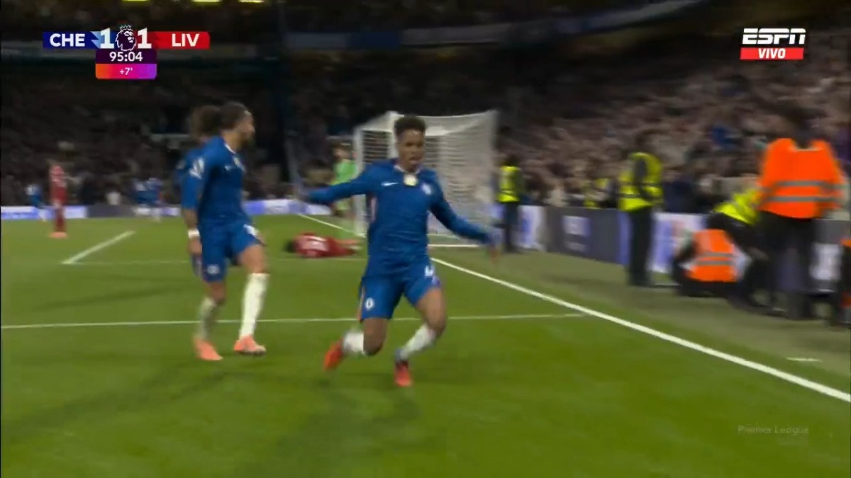Estêvão y el gol de la victoria sobre Liverpool en Stamford Bridge