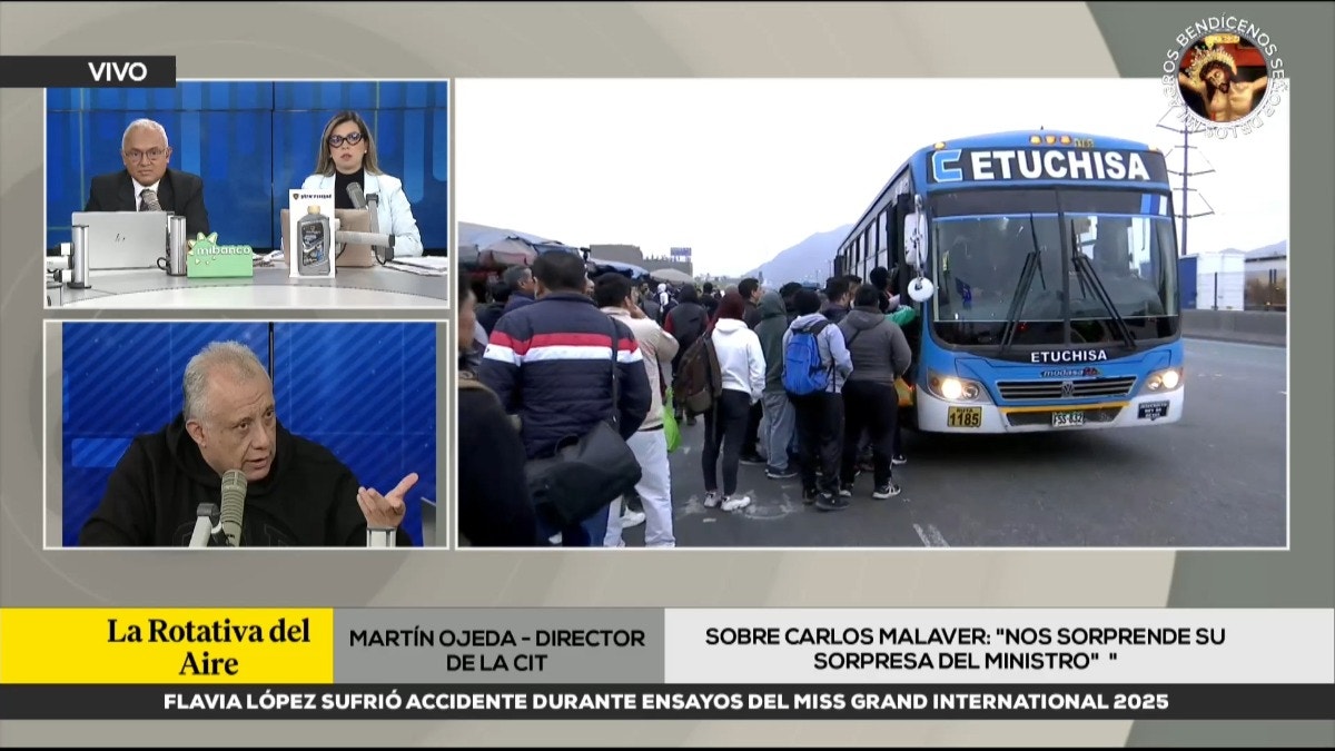 Martín Ojeda responde a ministro del Interior sobre cuestionamiento a convocatoria de paro de transportistas