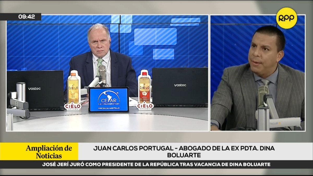 Juan Carlos Portugal, abogado de Dina Boluarte. 