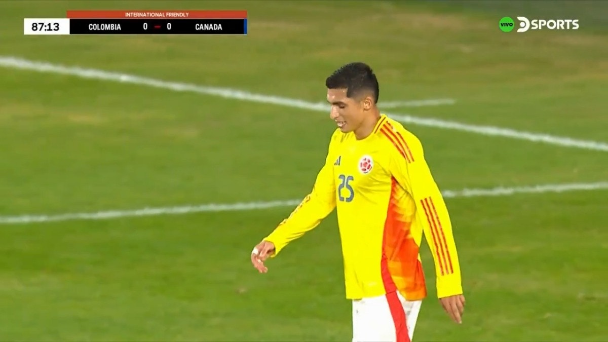 Kevin Serna jugó en el amistoso entre Colombia y Canadá