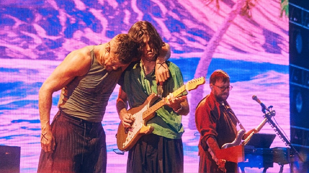 Dan Reynolds, Wayne Sermon y Ben McKee integran la banda estadounidense Imagine Dragons.