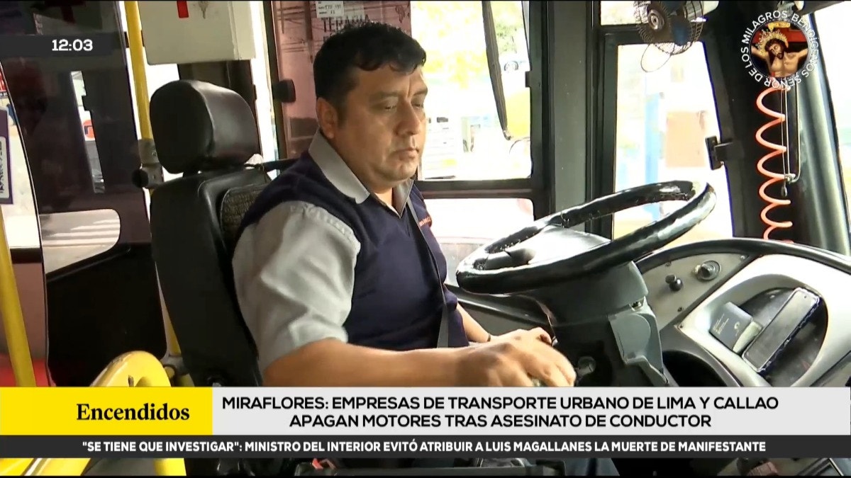 RPP subió a una de las unidades que acató el apagado de motores. 