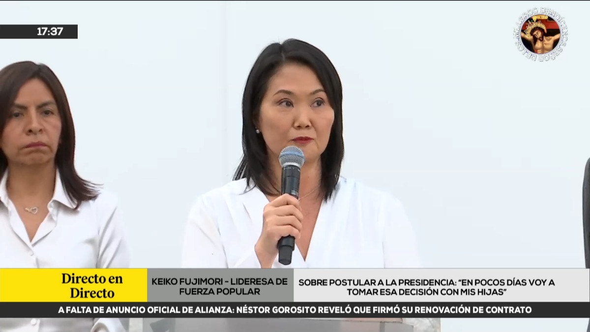 Keiko Fujimori anuncia que Fuerza Popular evaluará denunciar a los fiscales José Domingo Pérez y Rafael Vela
