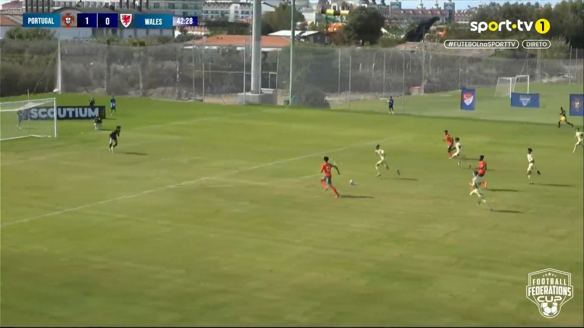 Así fue el gol de Cristiano Ronaldo Jr. ante la Sub 16 de Gales