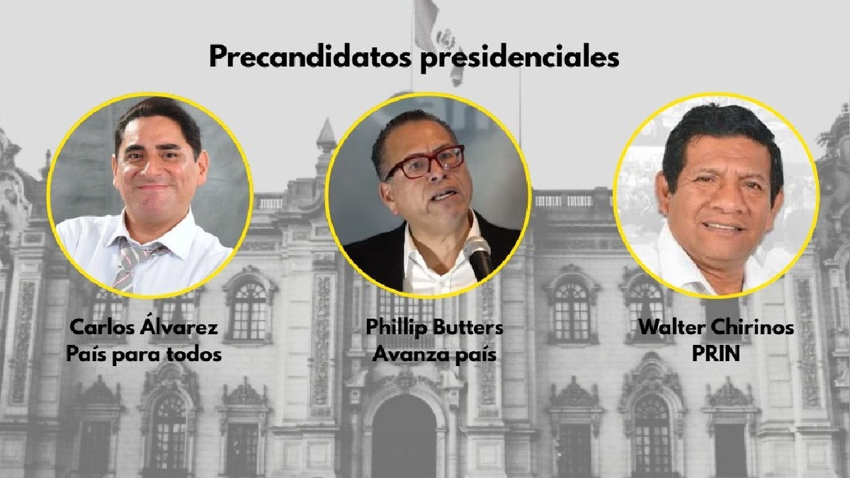 Precandidatos presidenciales para las elecciones internas de las agrupaciones políticas.