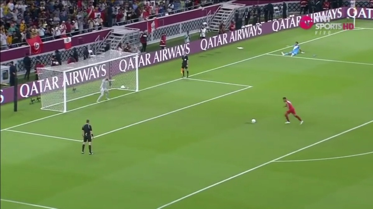 Los dos penales que falló Perú frente a Australia.